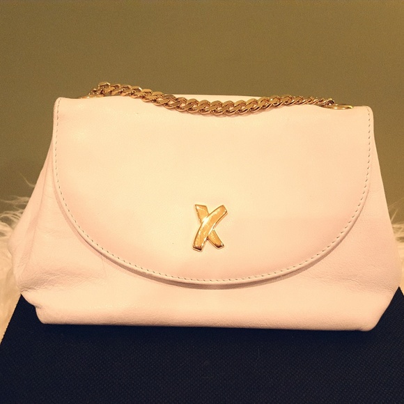Paloma Picasso Handbags - White and Gold Clutch Bag By Paloma Picasso Paloma Picasso Handbags - White and Gold Clutch Bag By Paloma Picasso